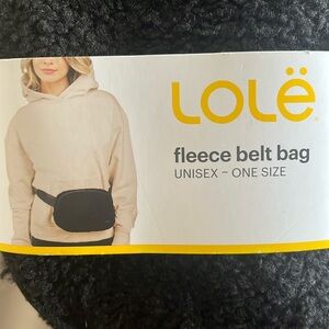 Lole Shearling fleece belt bag/ sling bag NWT